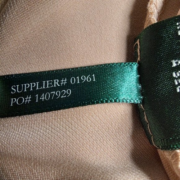 LAUREN RALPH LAUREN LACE BLACK dress Sz 2 SHEATH bodycon sequin FORMAL Holidays - Picture 13 of 13